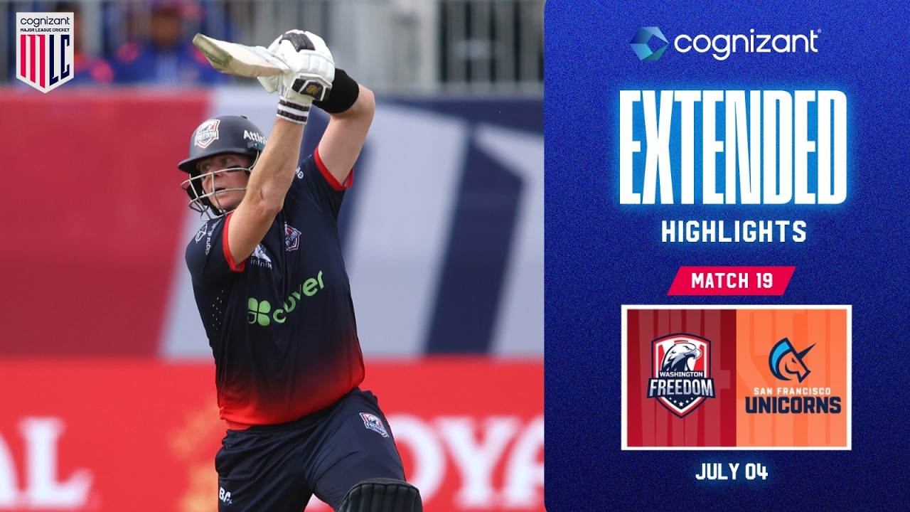 Cognizant Extended Match Highlights | Washington Freedom vs San Francisco Unicorns | Match #19