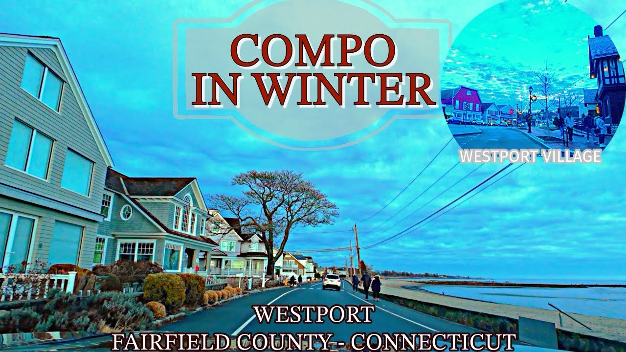 Compo in Winter | Westport Village | Connecticut 4K [New England]