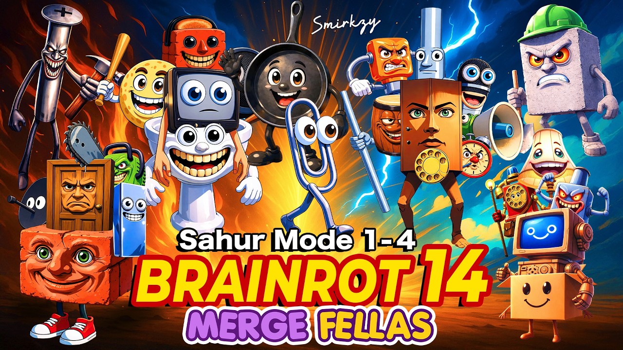Brainrot Anime Opening Song 14 ft. MERGE FELLAS SAHUR MODE (Official Music Video) by Smirkzy Studio