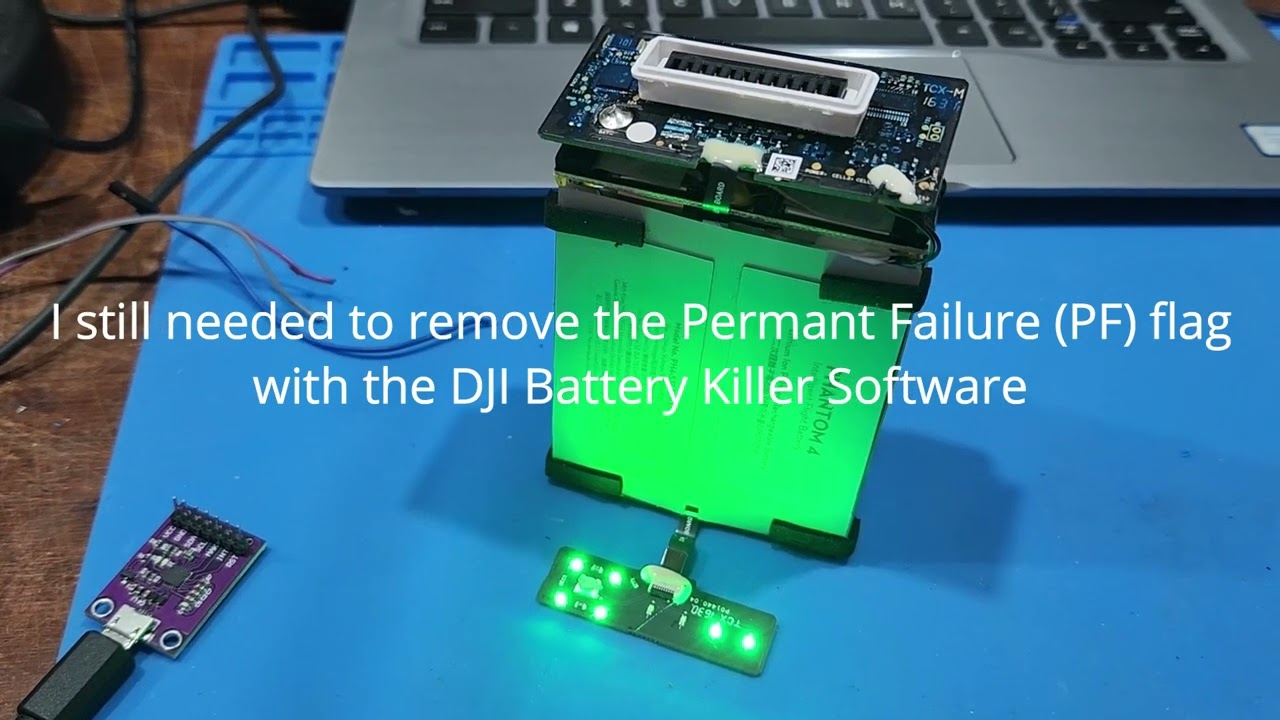 Phantom 4 Battery single flashing LED fault
