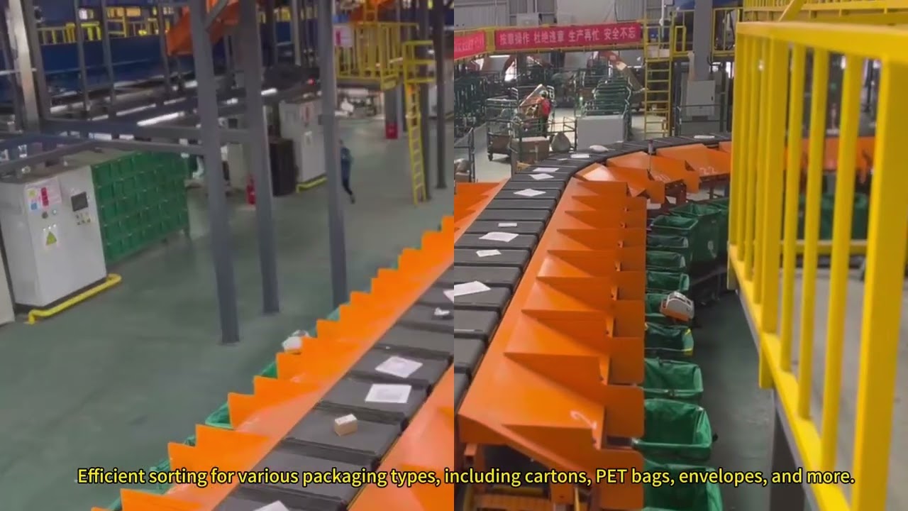 🚀 Loop Cross-Belt Sorter: Customer on-site shooting