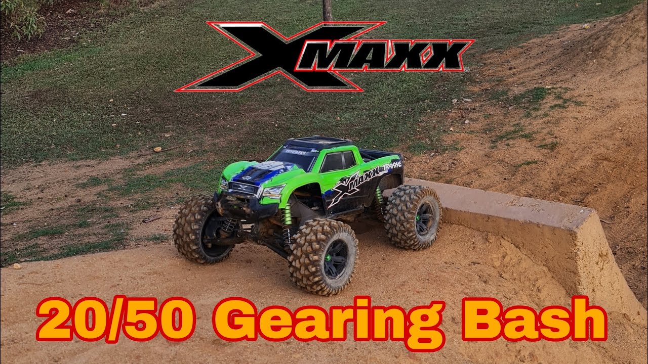 Traxxas Xmaxx 20/50 Gearing and Silicone earplug bash