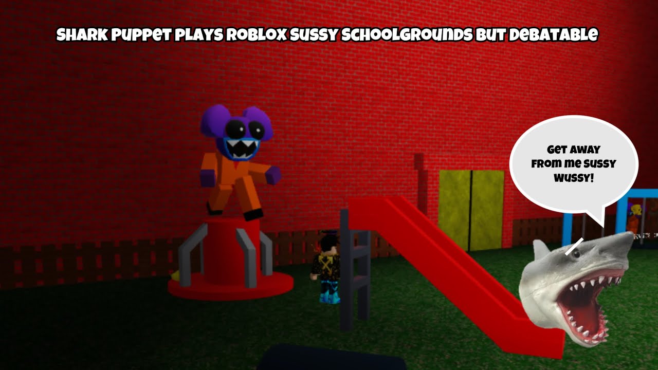 Фильм SB: Shark Puppet играет в Roblox Sussy Schoolgrounds, но это спорно!