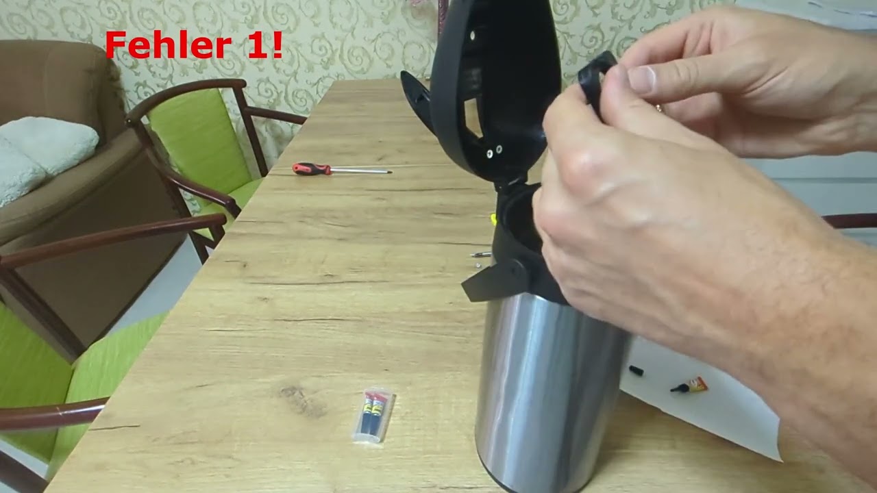 Reparatur einer Pump-Action-Airpot Thermoskanne - Vermeidet meine Fehler, erspart euch die Arbeit :)