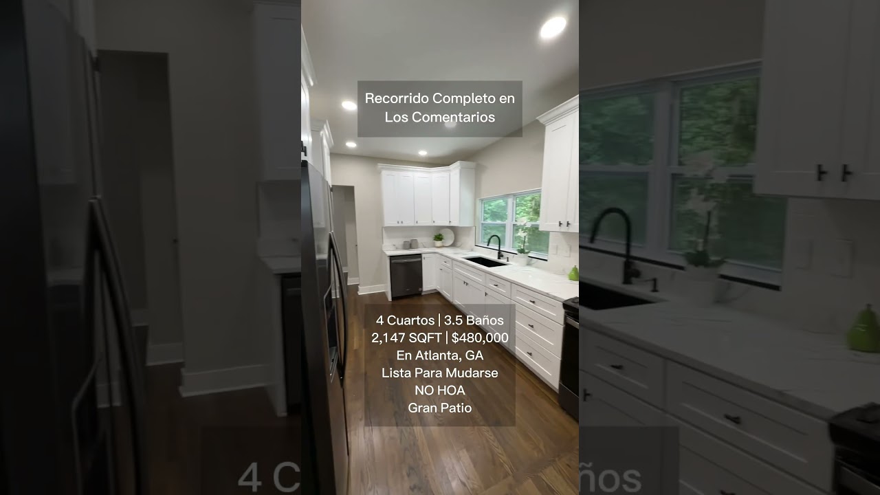 HERMOSA CASA RENOVADA en Venta en Atlanta, GA - 4 Cuartos, 3.5 Ba&ntilde;os I Georgia Bienes Raices