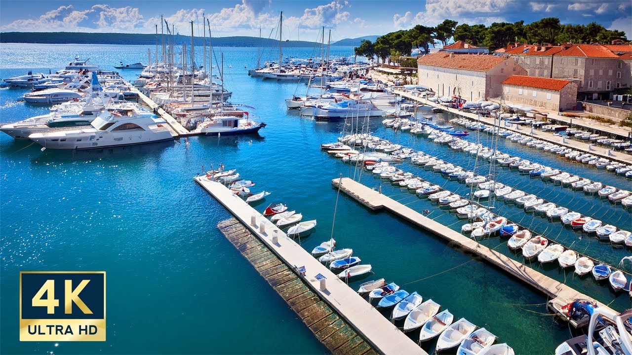 Punat Croatia 4K Krk Island Walking Tour 2024