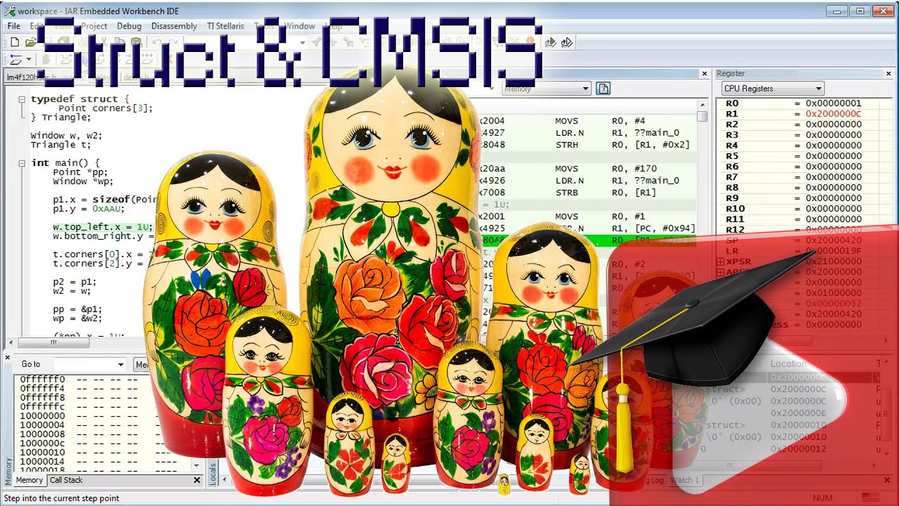 #12 Structures in C and Cortex Microcontroller Software Interface Standard (CMSIS)