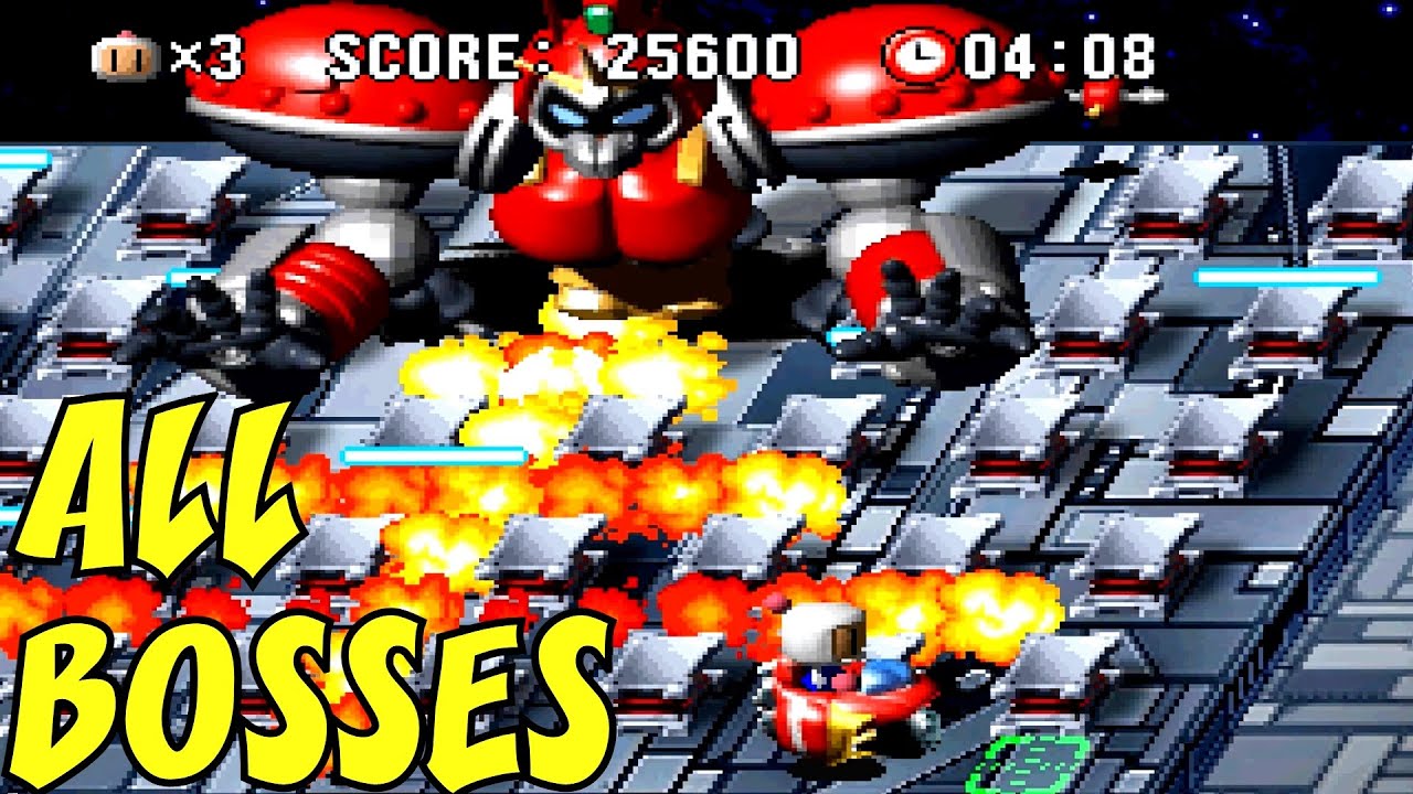 Bomberman World - All Bosses (No Damage)