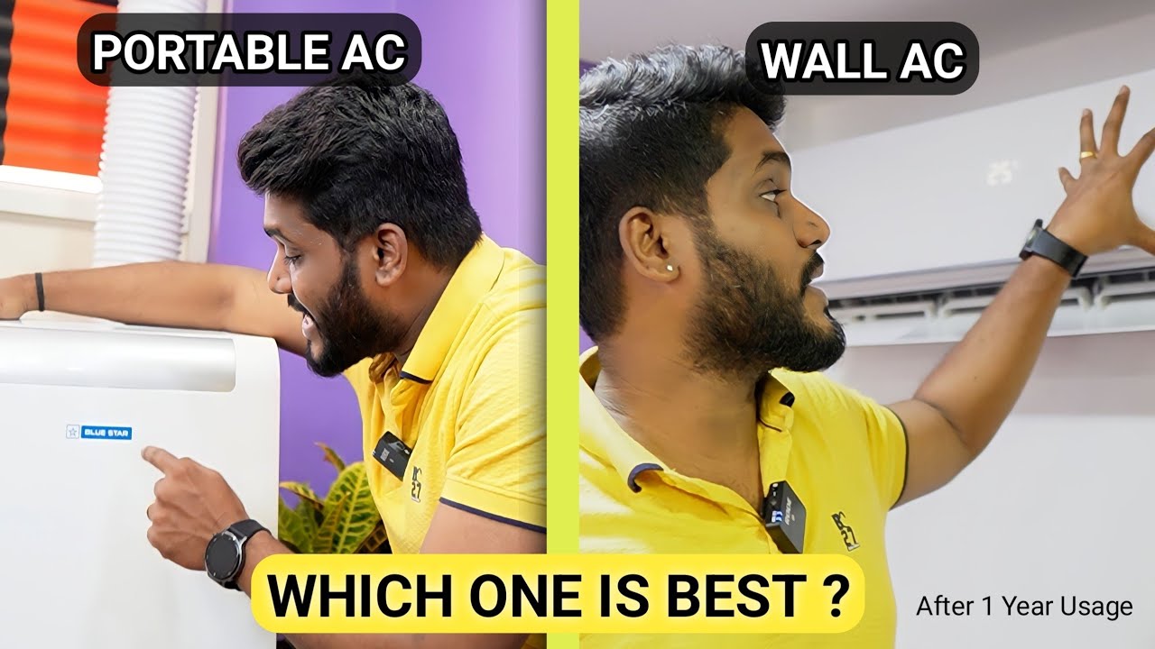 Portable AC Or Wall AC Which is Best For You | Direct Comparison Split AC vs portable Ac 🔥