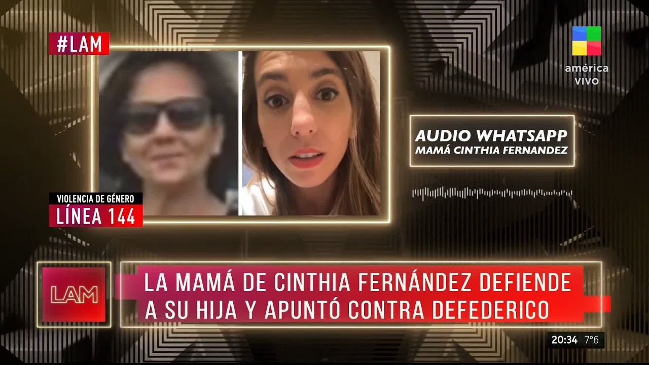 📺 La mamá de Cinthia Fernández defendió a su hija y apuntó contra Defederico 🎙️