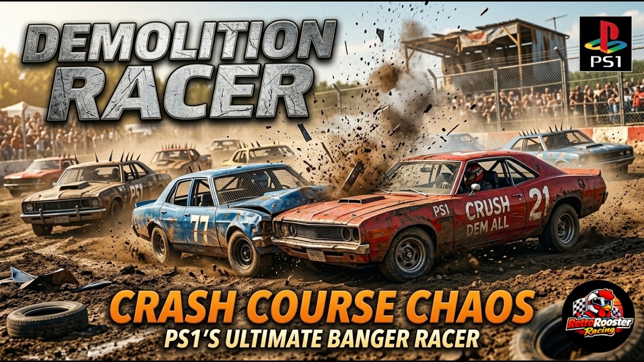 Demolition Racer PS1 – Full Gameplay | Retro Destruction Racing