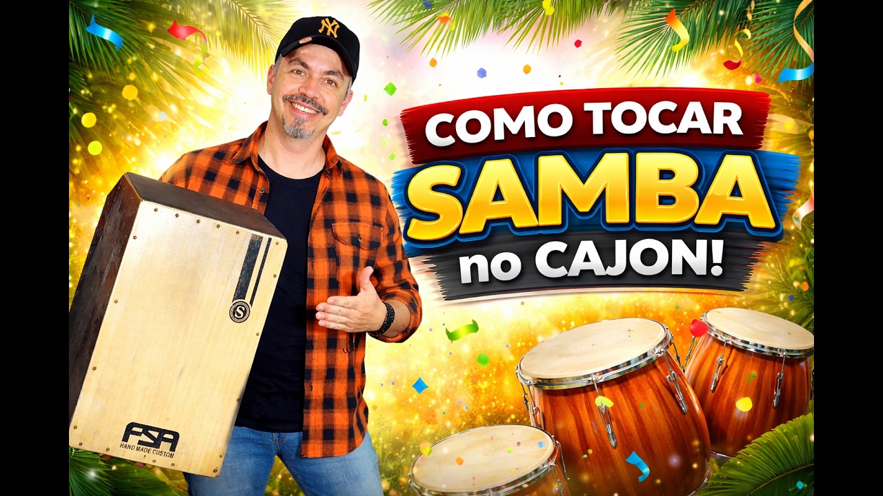 Como tocar SAMBA no cajon MUITO SIMPLES !!!