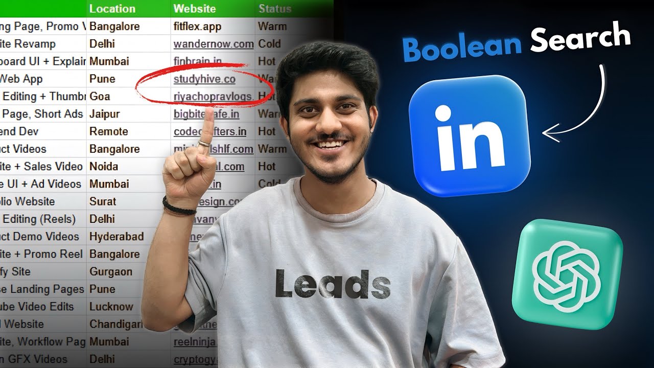 Free LinkedIn Lead Generation Strategy 2025 🚀 | Boolean Search Explained (AND, OR, NOT) Gates