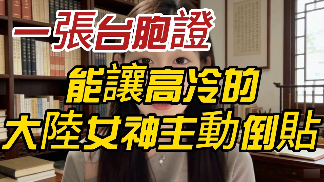 揭秘：為什麼一張台胞證，能讓高冷的大陸女神主動倒貼？台灣男人的「隱形紅利」你根本想像不到！