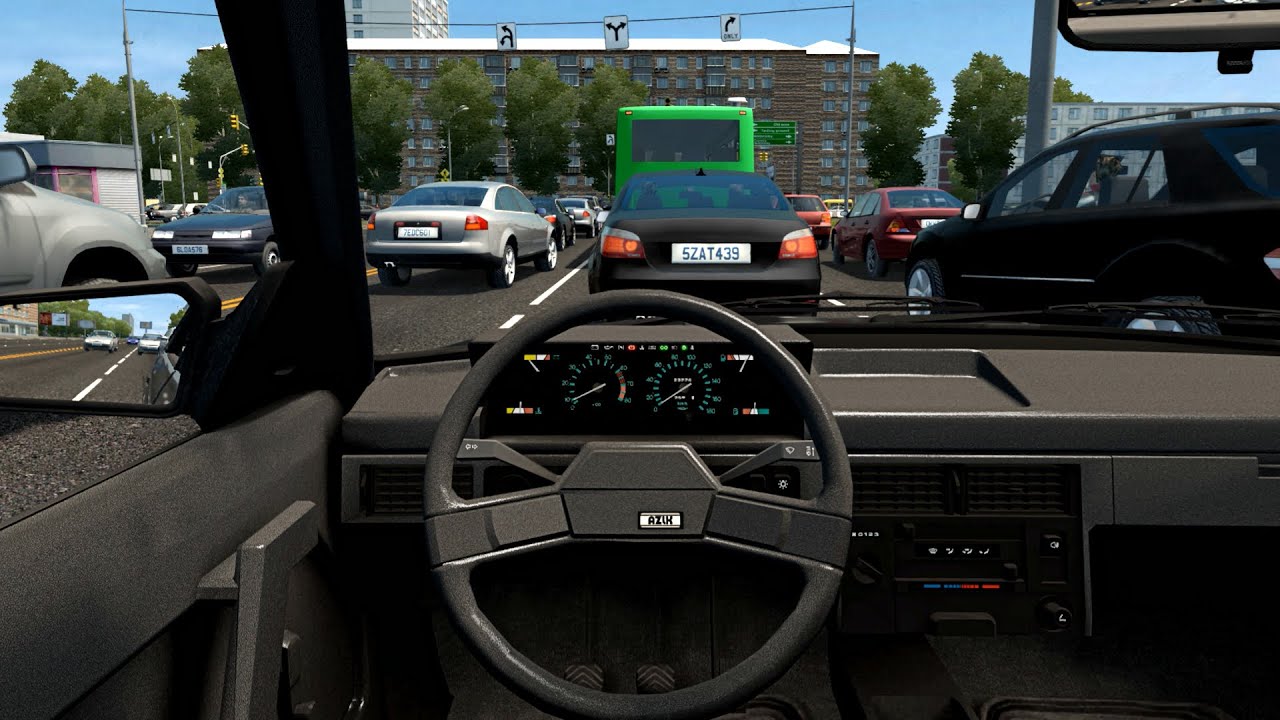 Москвич 2141 - City Car Driving [Steering Wheel Game Play]