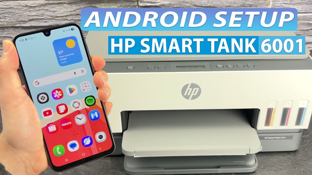 HP Smart Tank 6001: How to Connect to Android Smartphone + Print and Scan