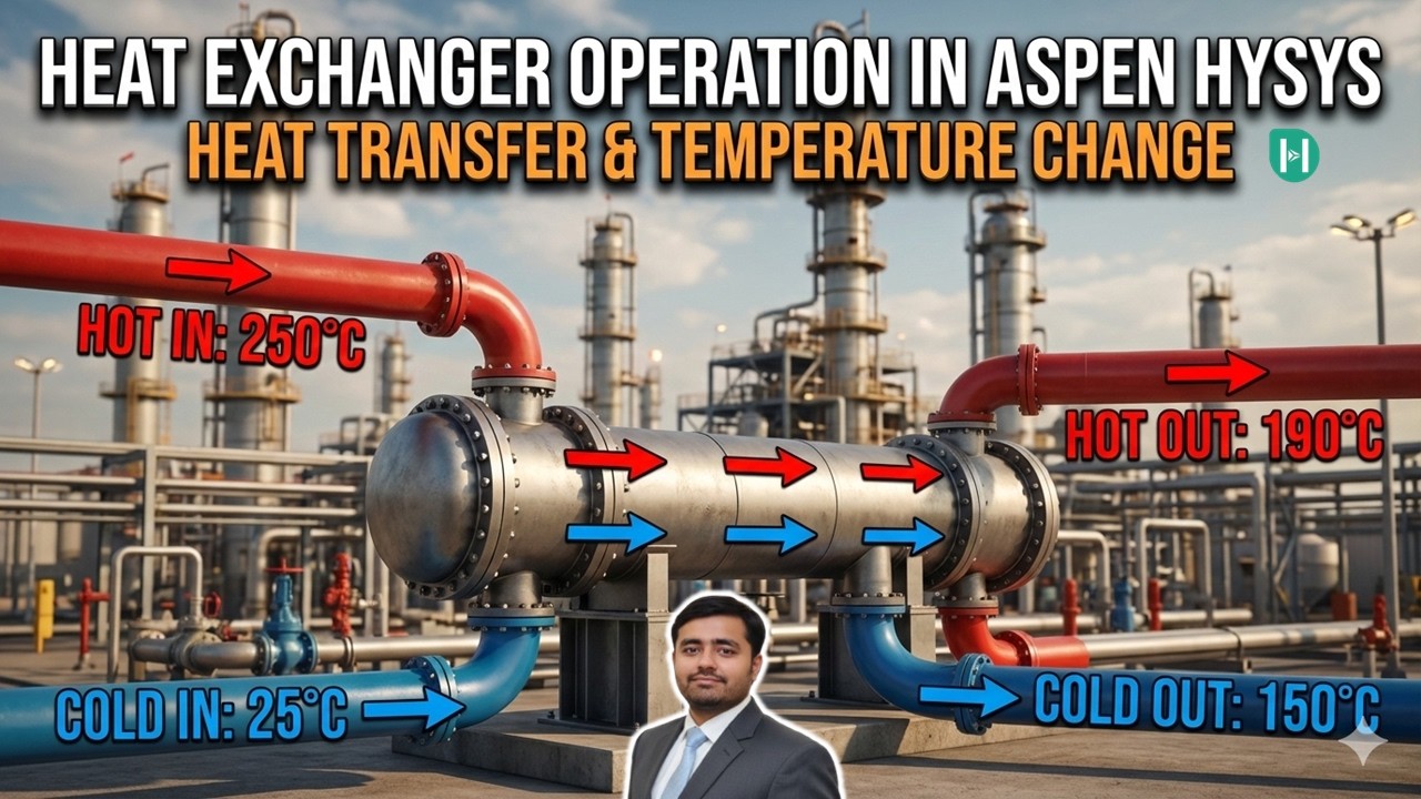 Heat Exchanger Simulation in Aspen Hysys | Simple End Point Heat Exchanger Model