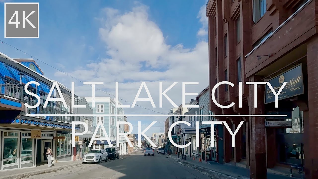 Salt Lake City to Park City Utah 4K Scenic Drive - Sundance Film Festival town