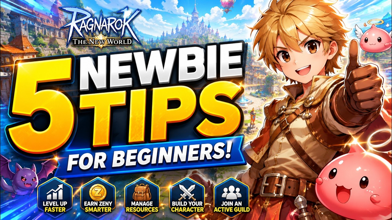 5 NEWBIE TIPS FOR BEGINNERS in RAGNAROK THE NEW WORLD!