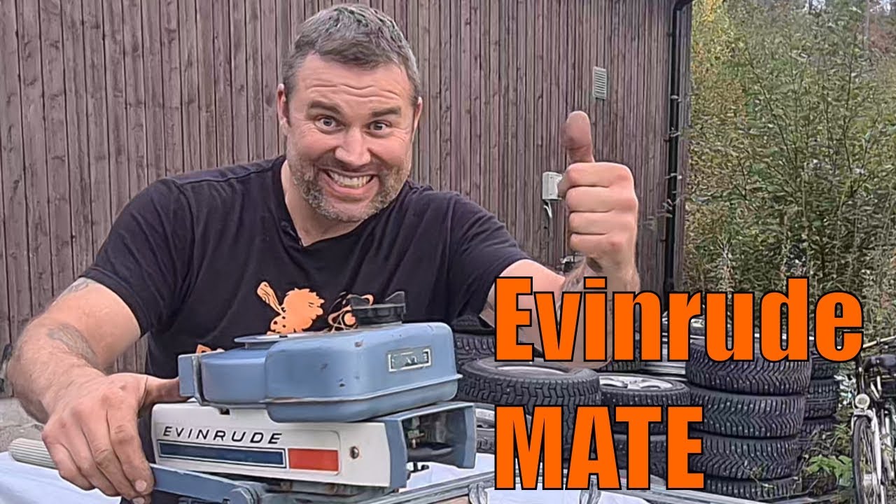 LADUGÅRDSFYND Första Starten På 40år.  Evinrude Mate 1.5hp  1969