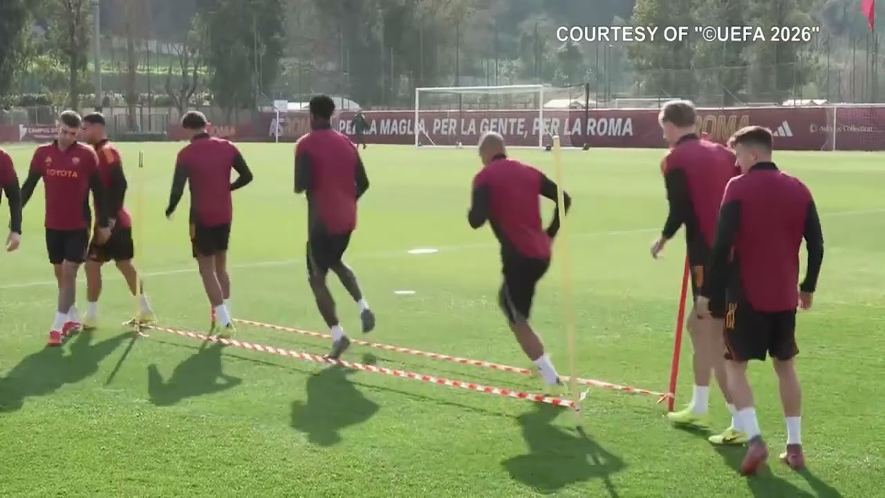 Bologna-Roma, l'allenamento completo della squadra di Gasperini