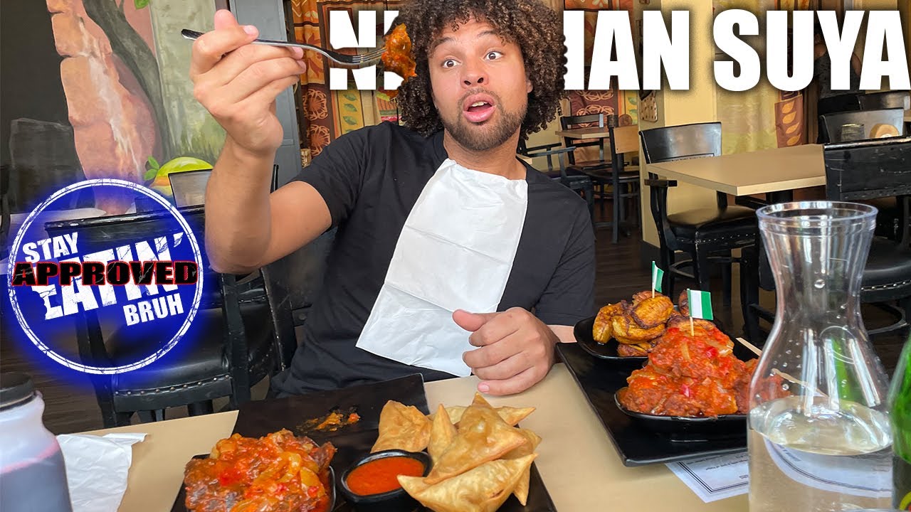 Trying NIGERIAN SUYA | Nigerian Beef and Wings In Boston