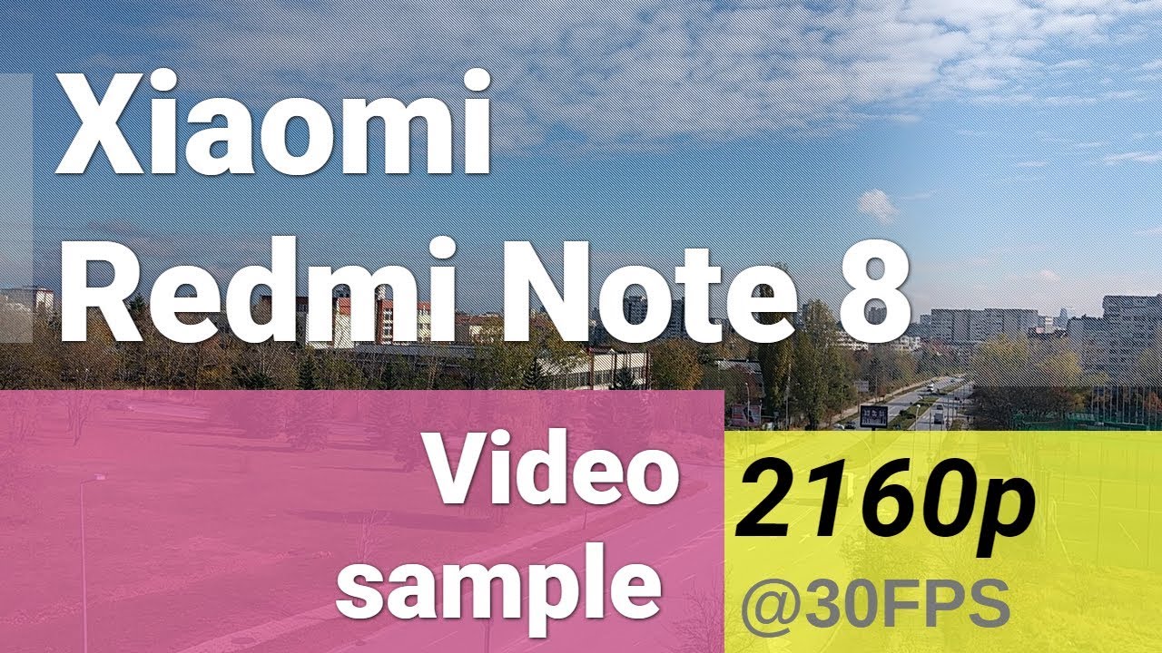 Xiaomi Redmi Note 8 2160p video sample