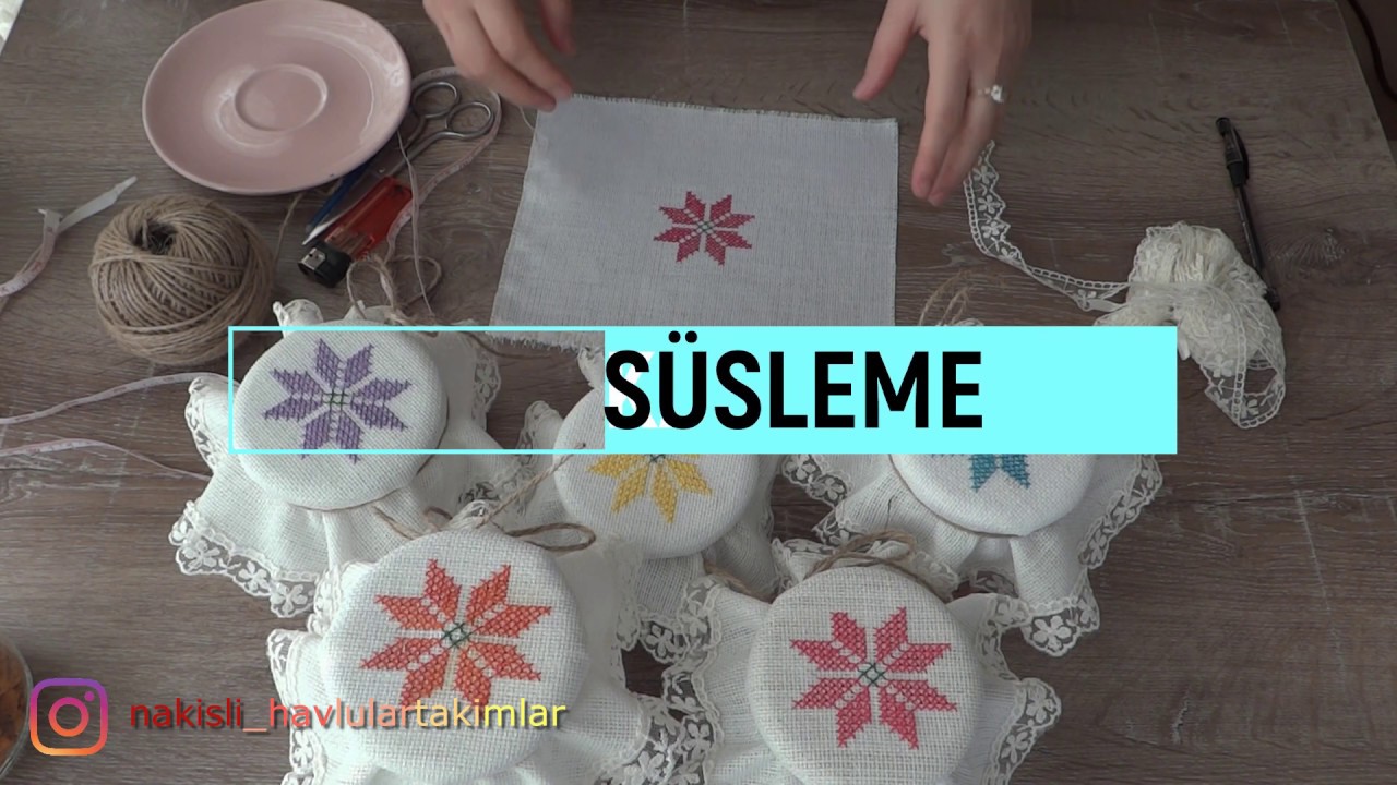 Konserve kavanoz süsleme