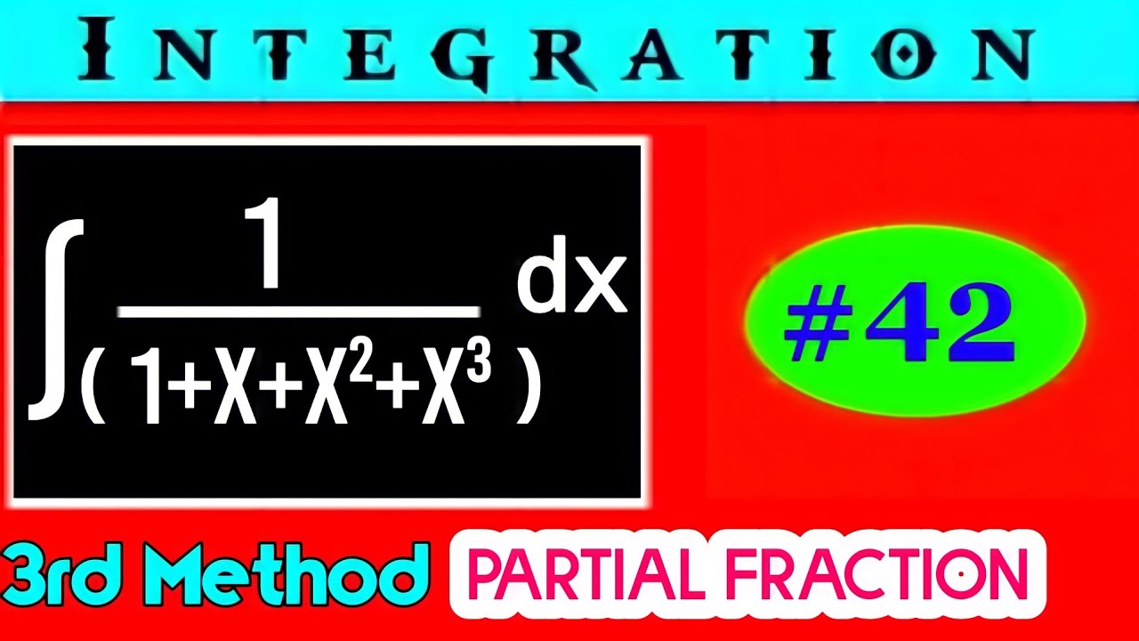 ∫1/(1+x+x²+x³) dx || Video - 42 || Integration 1/1+x+x²+x³ dx || 1/(1+x+x²+x³) dx || Integration