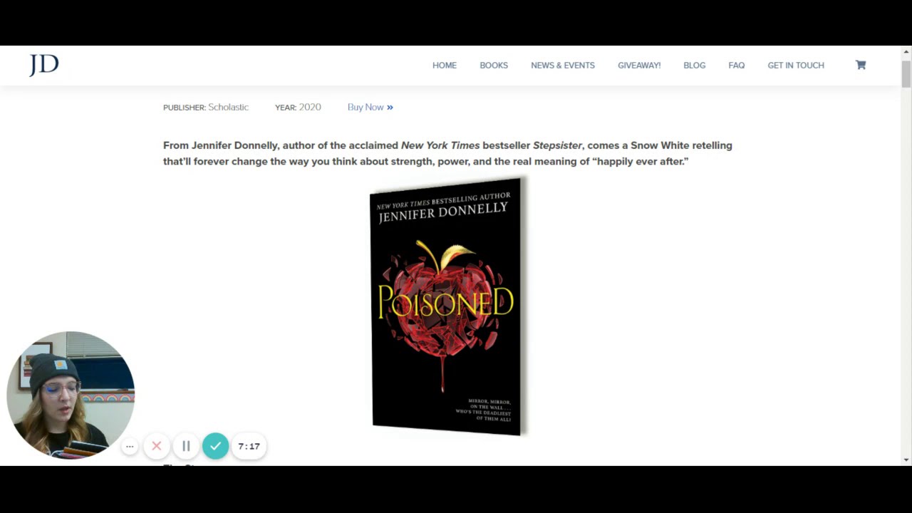 First Chapter Friday: Poisoned by Jennifer Donnelly