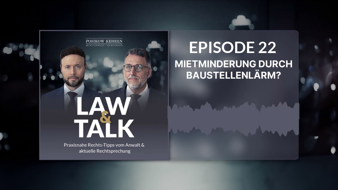 Mietminderung durch Baustellenl&auml;rm?
