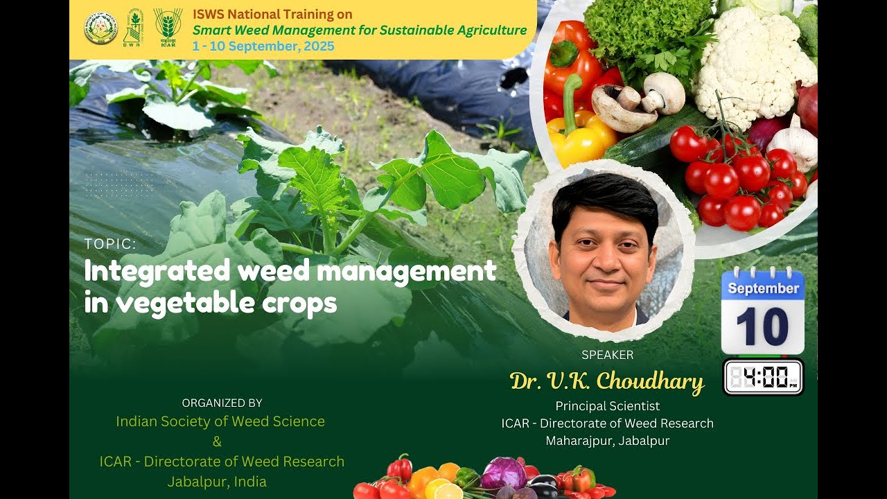 ISWS National Training 2025: 23rd Lecture by Dr.  V.K. Choudhary