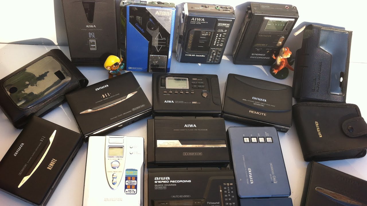 Коллекция кассет Aiwa Walkman Radio CassetteBoy Player Recorder HS-P7 JX707 PL30 Kassettenspieler