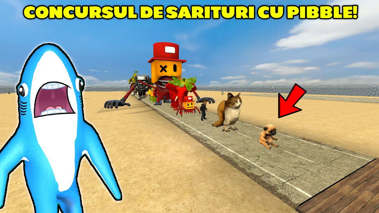 PIBBLE LA CONCURSUL DE SARITURI A LUI DRACULASS! PIBBLE VS MEOWL VS SAMMY! CINE SARE CEL MAI TARE?!!