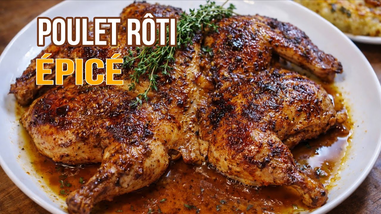 Recette facile de Poulet rôti épicé