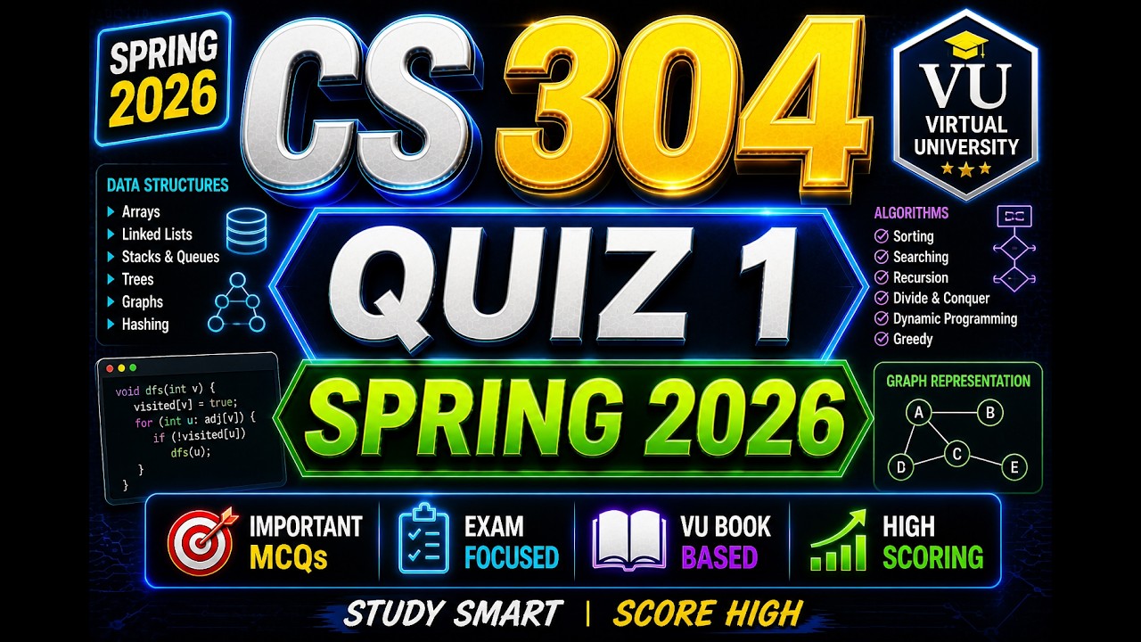 cs 304 quiz 1 solution spring 2026