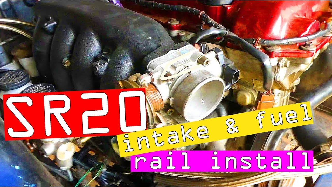 SR20 intake manifold, injectors and fuel rail install