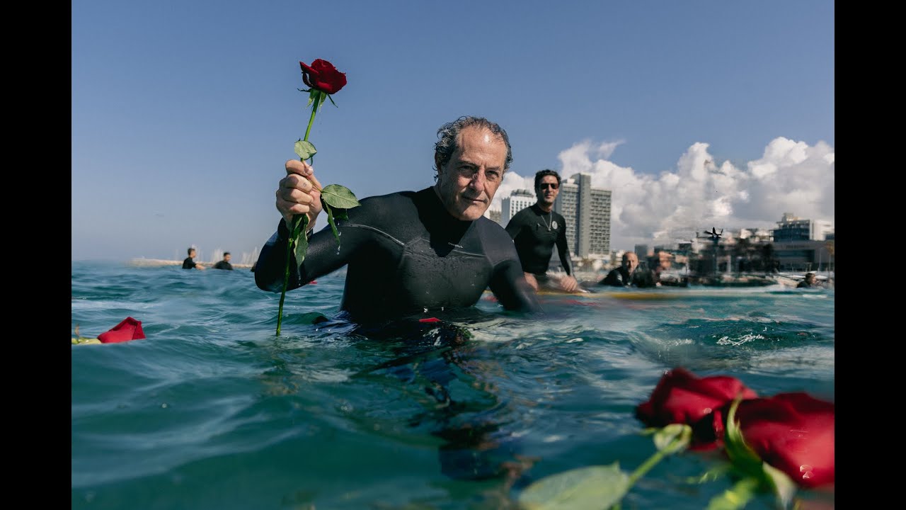 October 7th paddle out With Shaun Tomson