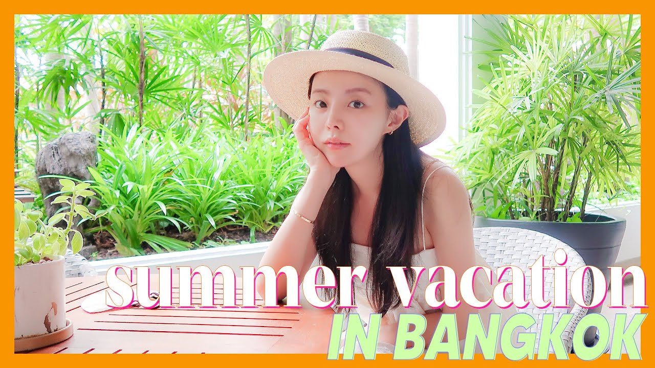 지우 in 방콕 | 남편이랑 첫 해외여행✈️ | 먹캉스 힐링하기🌴🏊🏻‍♂️🍹🍽 (ENG/JPN)