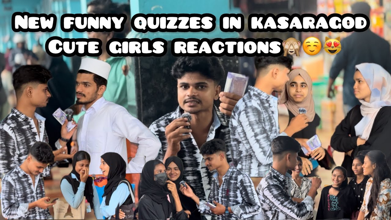 Cute girls reactions part 3🙈☺️😁 . Public challenge in kasaragod town 😹#shots #quiz #publicreaction