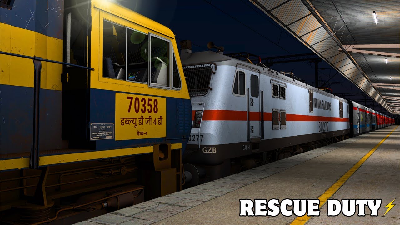 Rescue Mission In Train Simulator Classic || Dual WDG 4D On Duty || Indian Railways || Pc Gameplay
