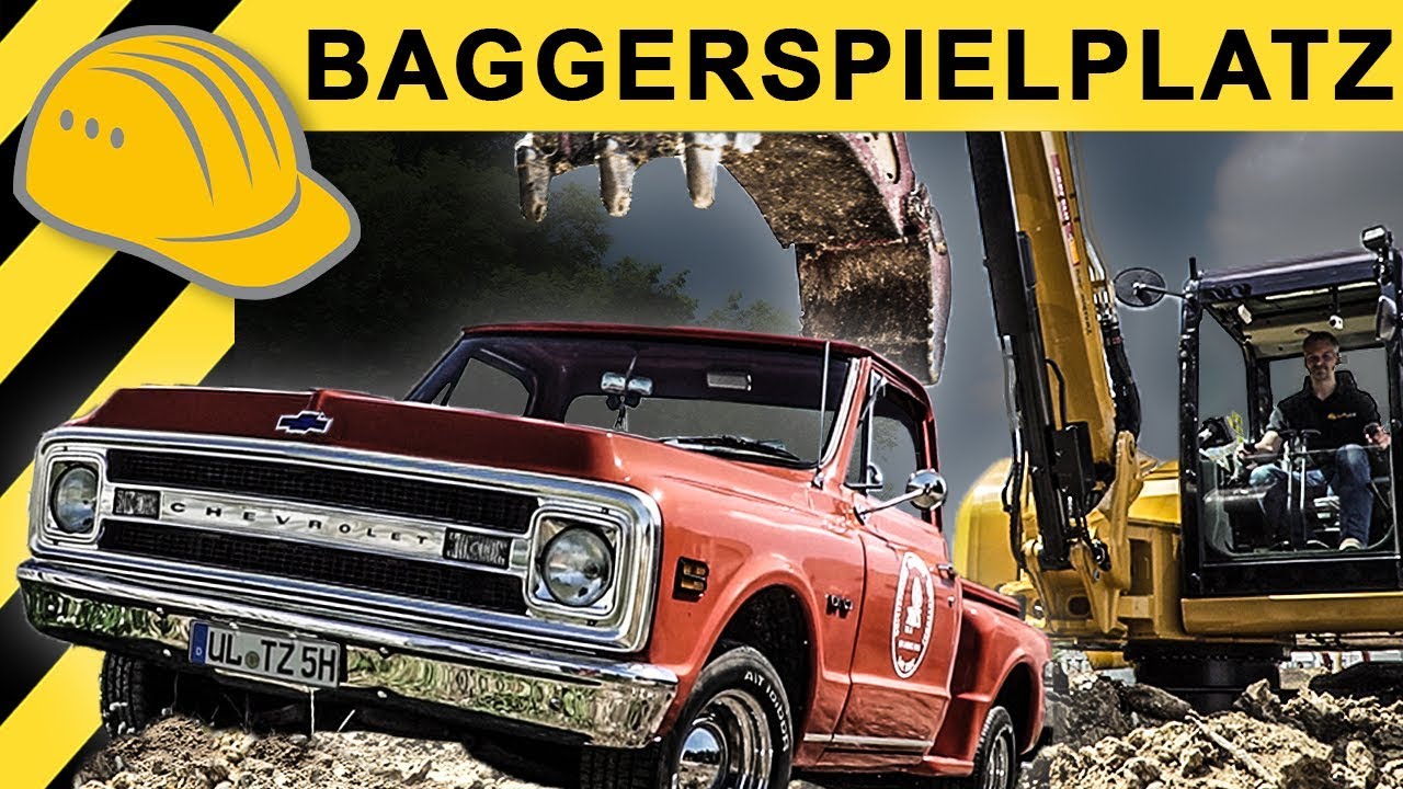 Baustellen Doku:: Der Bagger & der 69er Chevy Pickup | Zeppelin Rental ON THE JOB