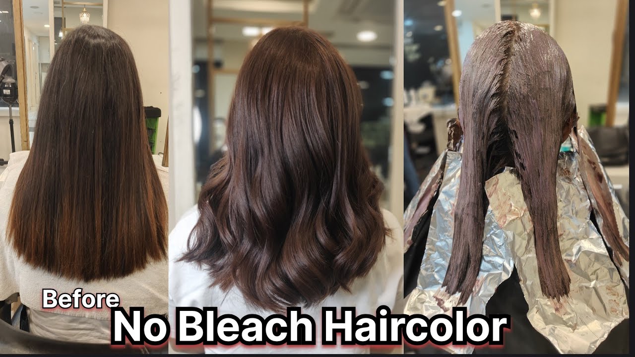 No Bleach Haircolor | Mocha Brown Haircolor | Chocolate Brown Haircolor by @ShyamasMakeover 
