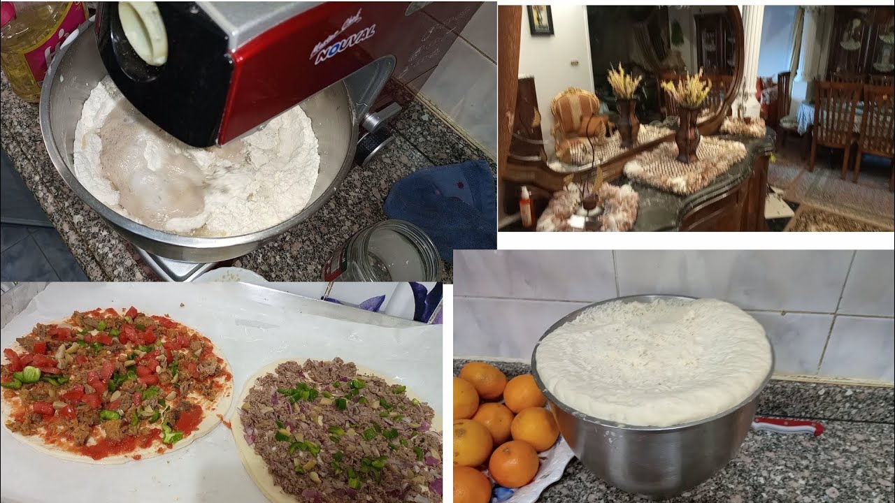 عملت بيتزا وروقت الصالة الصغيرة والانترية
