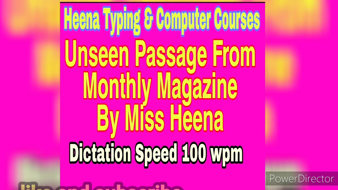 ssc stenographer practice // dictation progressive magzine // with #missheena no admission fee
