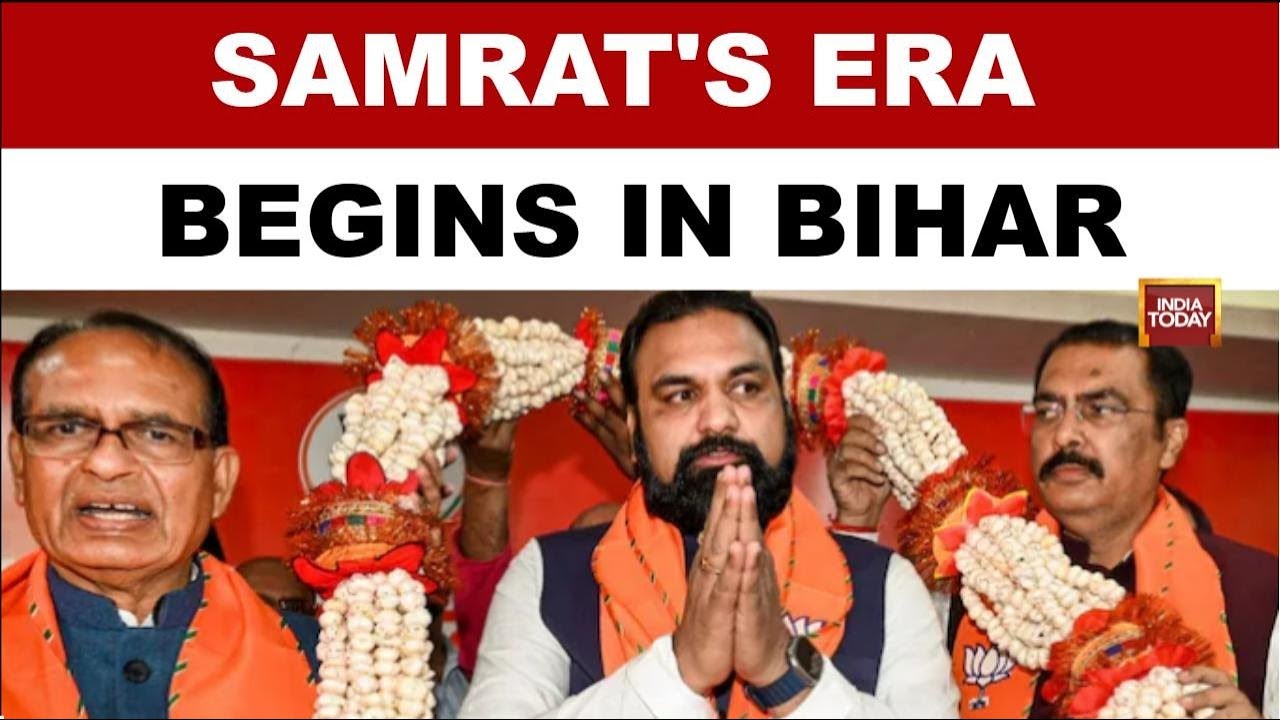 Samrat Chaudhary To Take Oath As Bihar First BJP CM Nitish Era Ends New Leadership Begins