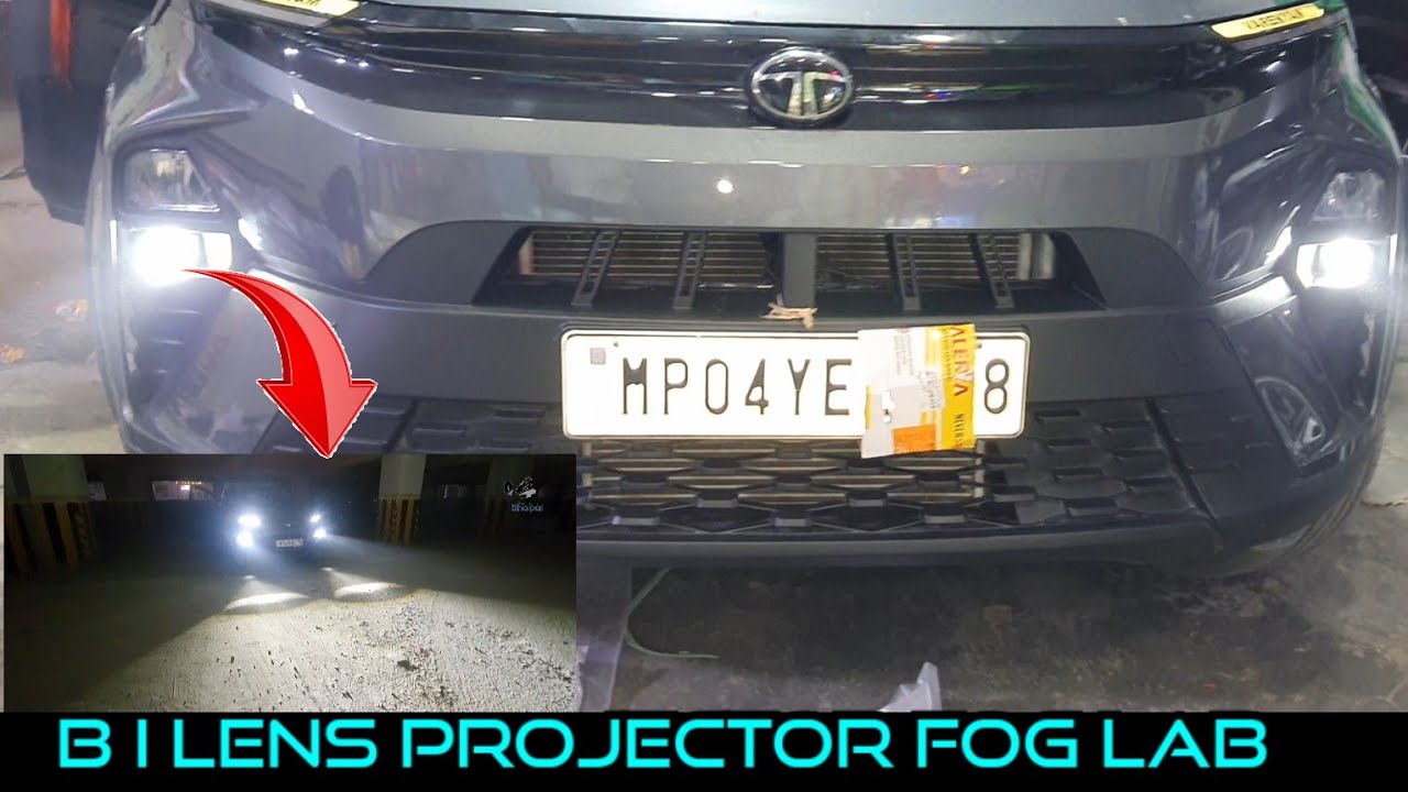 Tata 2025 new nexon installation bi lens projector fog lamp without wiring cutting