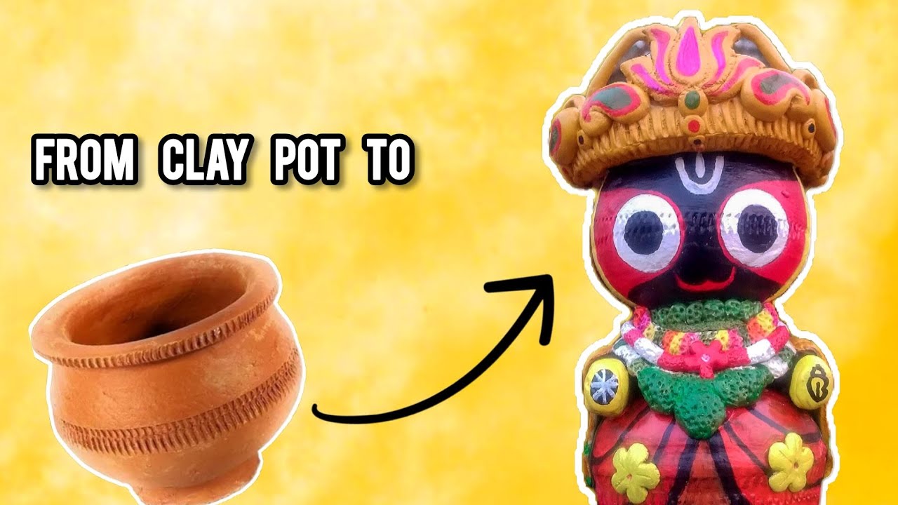 JAGANNATH JI Clay Idol Making / DIY / ClayArt