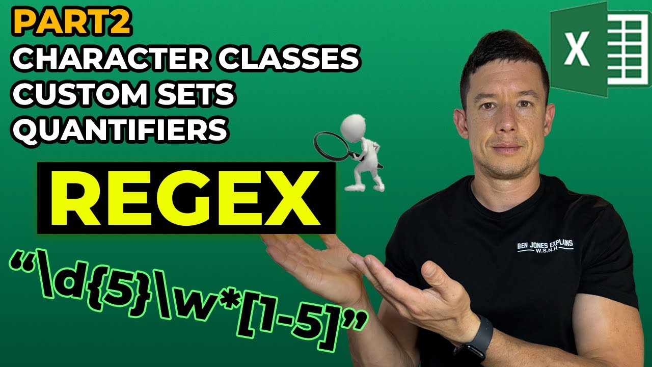 Excel Regex Tutorial: Character Classes & Quantifiers Explained