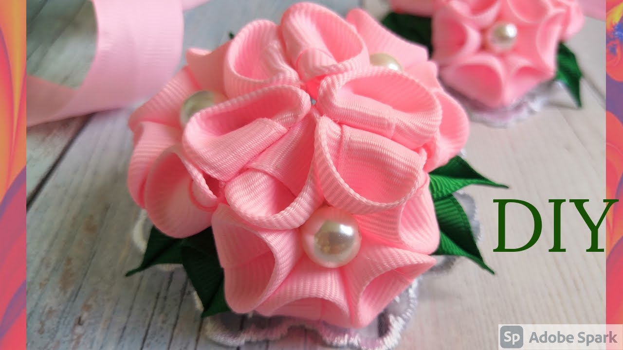 Пышные бантики легко и просто/новинки канзаши 2020/МК /DIY/kanzashi/Lush bows/making bows